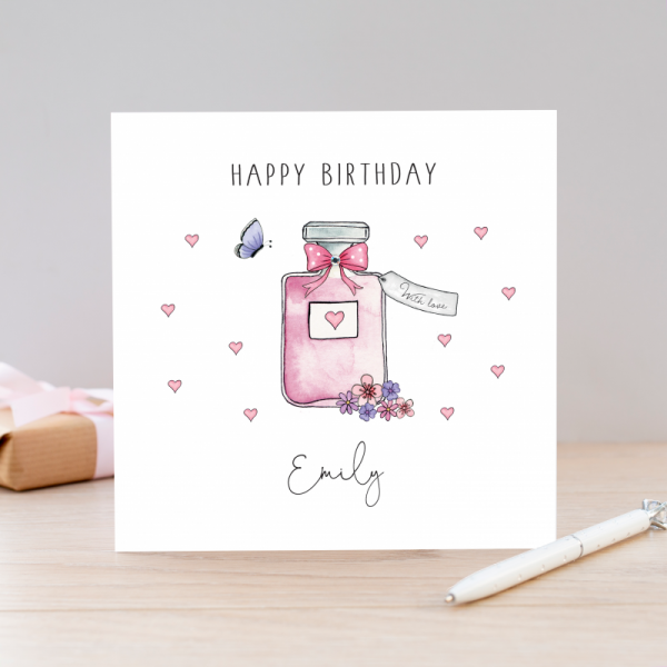 Ladies Birthday Card - Perfume