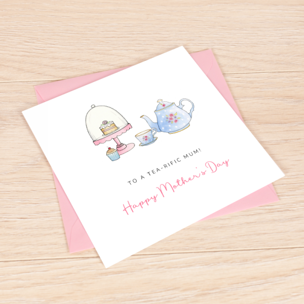 Personalised Mother's Day card - Afternoon Tea Card