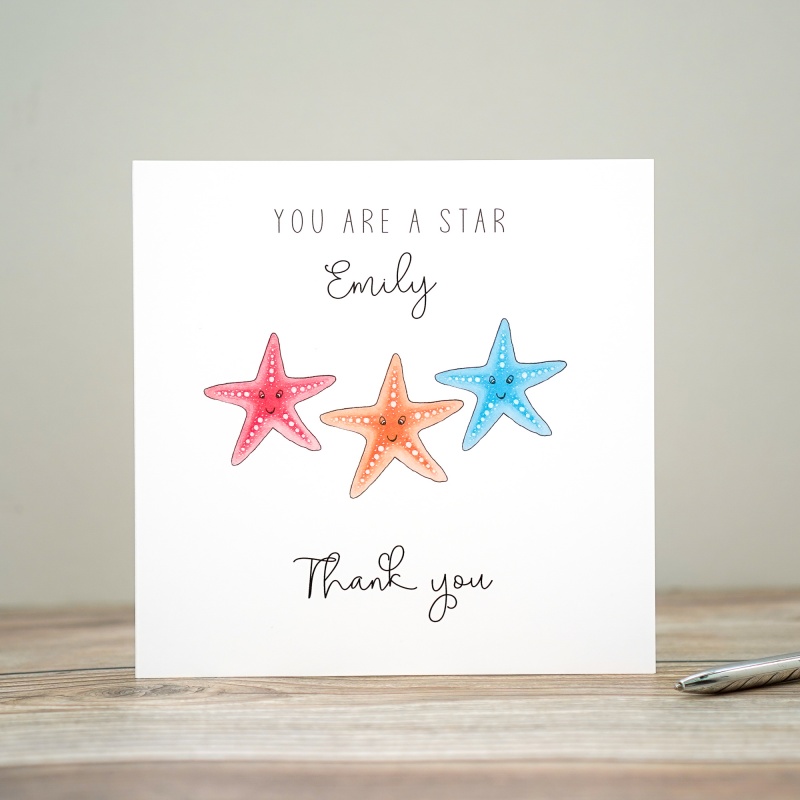You Are A Star Thank you Card