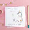 Personalised Unicorn Birthday Card - Daughter, Granddaughter, Niece