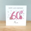 Personalised Birthday Card - Pink - 18th, 21st, 40th, 50th, 60th, 70th, 80th