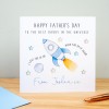Personalised Father's Day Card - Rocket Love you to the moon and back