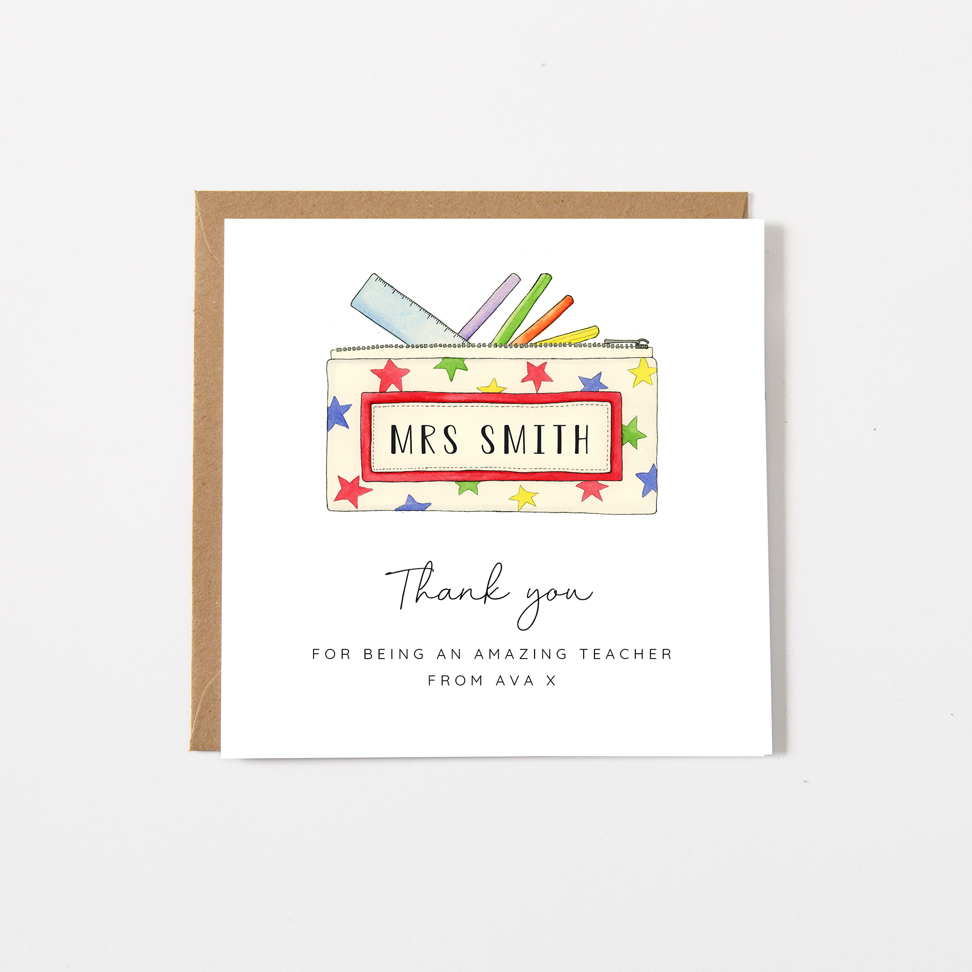 Teacher Thank You Cards