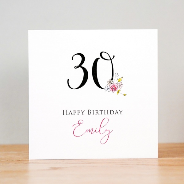 Personalised Birthday Card - 16th, 18th, 21st, 30th, 40th, 50th