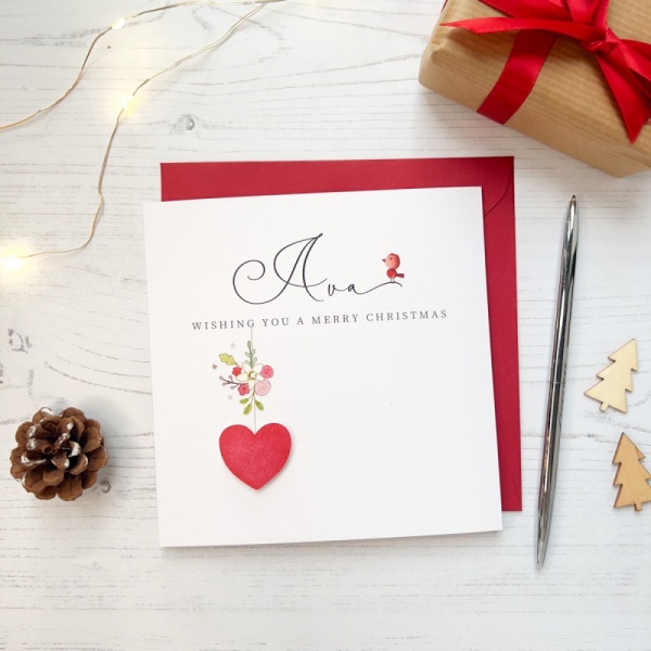 Personalised Christmas card - Name Card