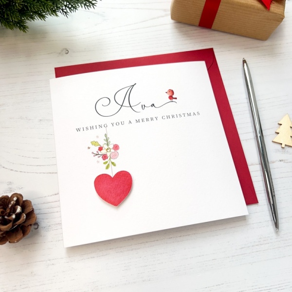 Personalised Christmas card - Name Card