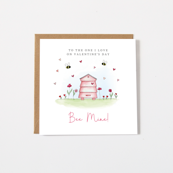 Personalised Bees Valentine's Day Card