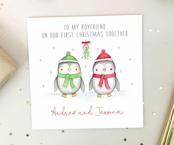 Personalised First Christmas Together Card