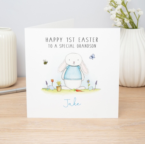 Personalised Boys 1st Easter Card - Son, Godson, Nephew, Grandson ...