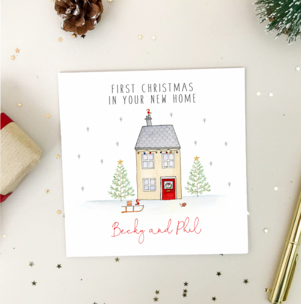 First Christmas in your new home card