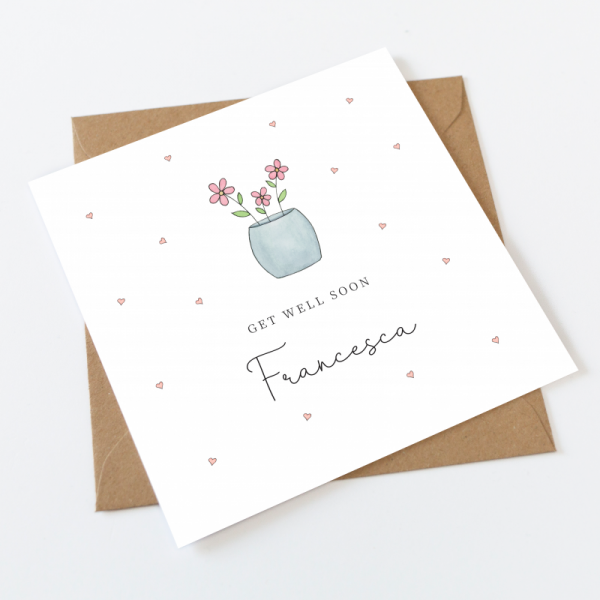 Personalised Get Well Soon Card - Just For Cards Greetings Cards