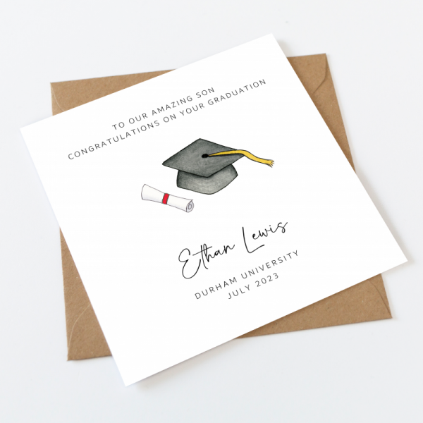 Personalised Graduation Card - Son Grandson Daughter Granddaughter