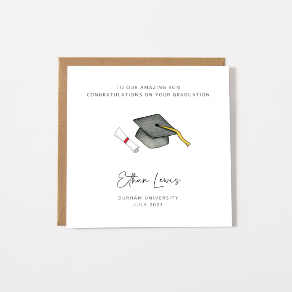 Personalised Graduation Card - Son Grandson Daughter Granddaughter