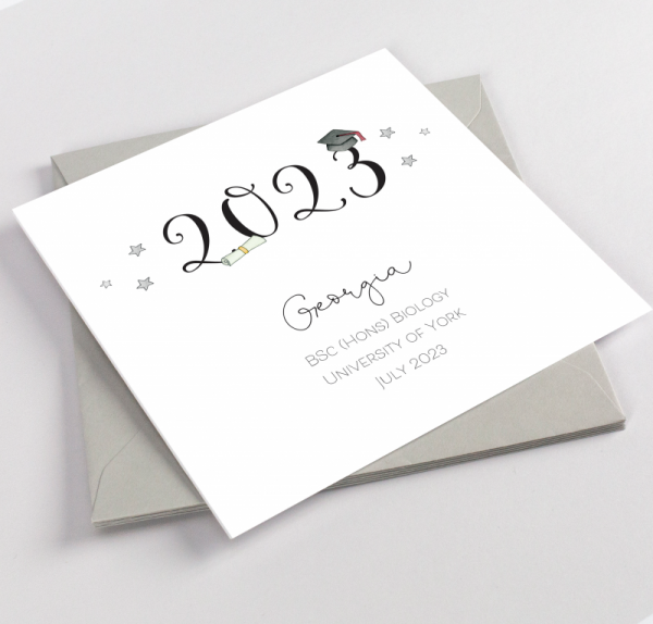 Personalised Graduation Card - Year