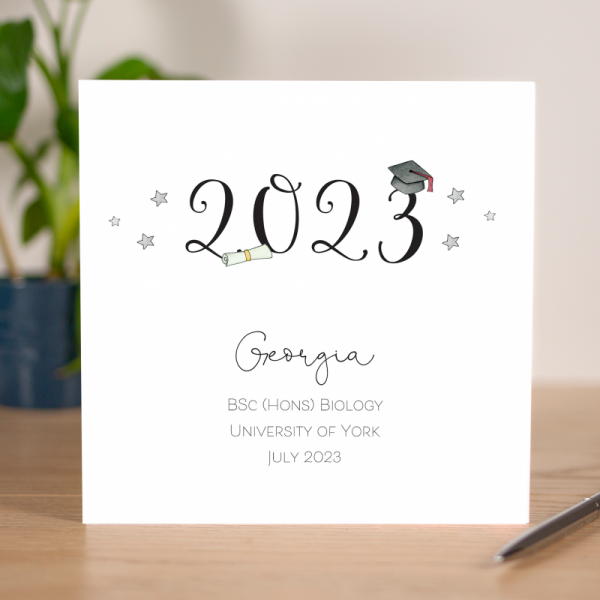 Personalised Graduation Card - Year