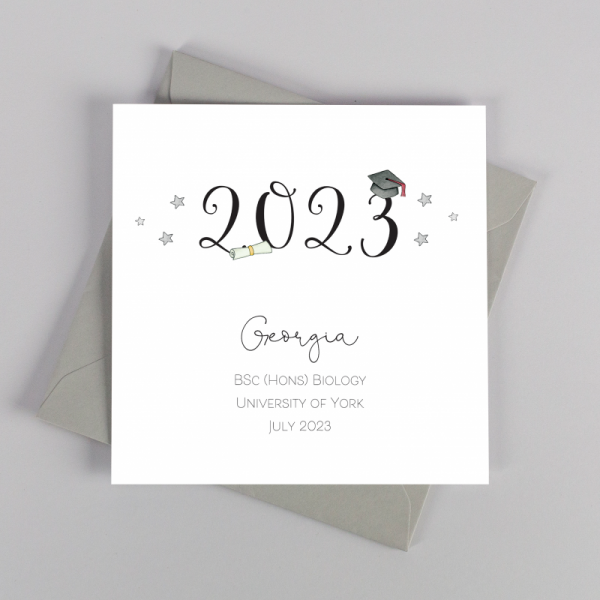 Personalised Graduation Card - Year