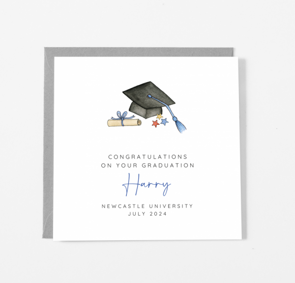 Personalised Graduation Card For A Boy