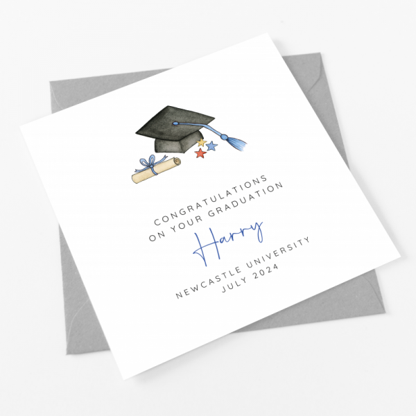 Personalised Graduation Card For A Boy
