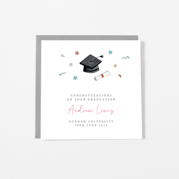 Personalised Graduation Greetings Card