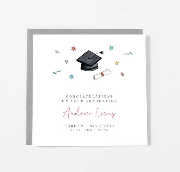 Personalised Graduation Greetings Card