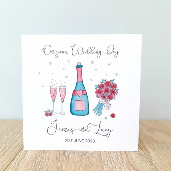 Personalised Wedding Day Card
