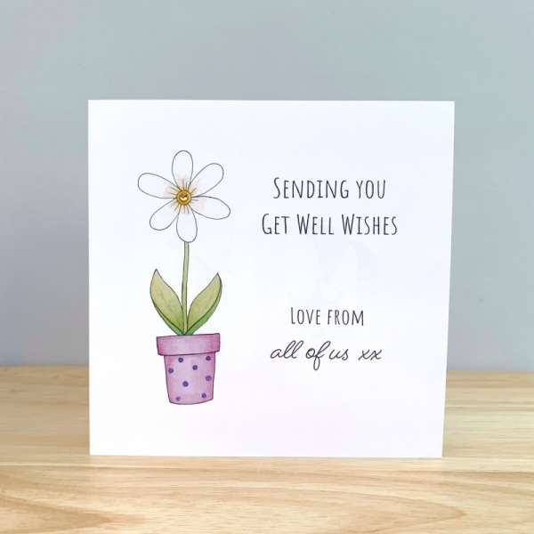 Personalised Get Well Soon Card