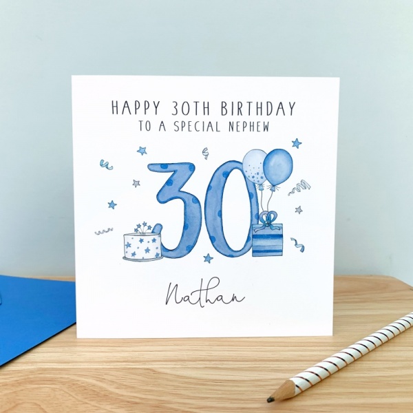 Personalised Birthday Card  21st, 30th, 40th, 50th, 60th - Any Age