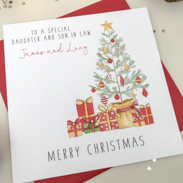 Personalised Christmas Card - Christmas Tree Card