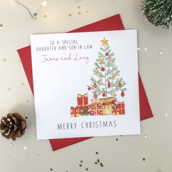 Personalised Christmas Card - Christmas Tree Card