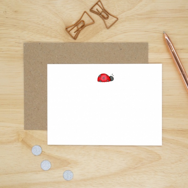 Personalised Ladybird Note Cards