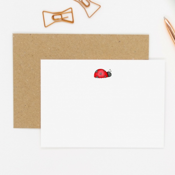 Personalised Ladybird Note Cards