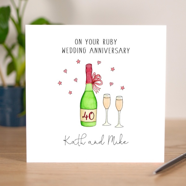 40th Anniversary Cards | Ruby Anniversary Cards