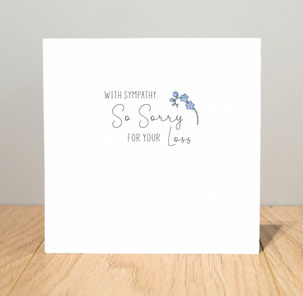 Sympathy Card - Sorry For your Loss Card
