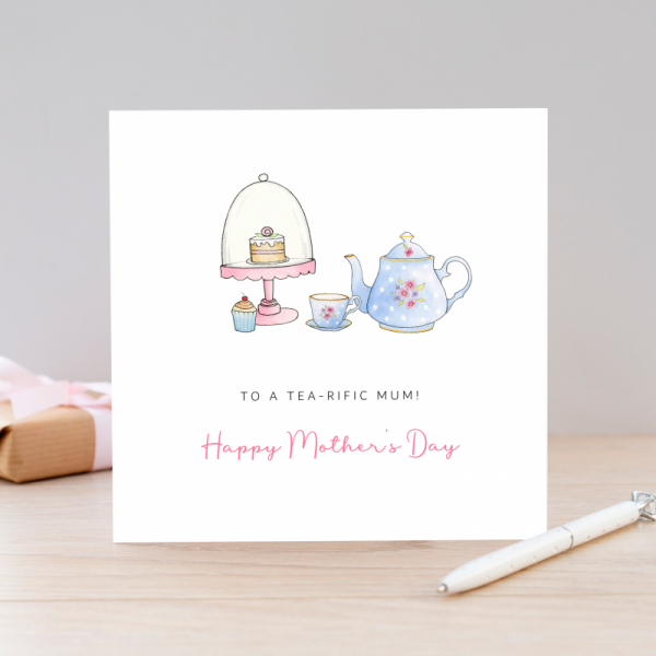 Personalised Mother's Day card - Afternoon Tea Card