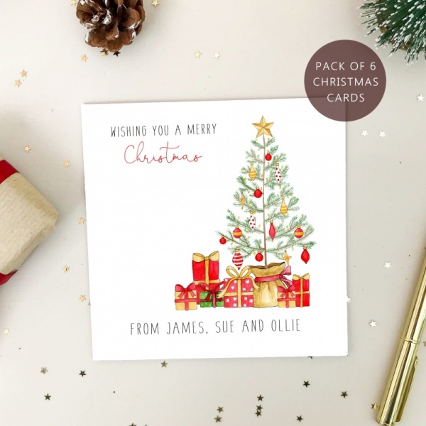 Personalised Family Christmas Card Packs - Pack of Christmas Cards