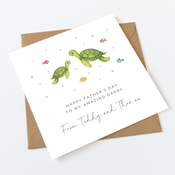 Father's Day Card - Turtles - Just For Cards Greetings Cards