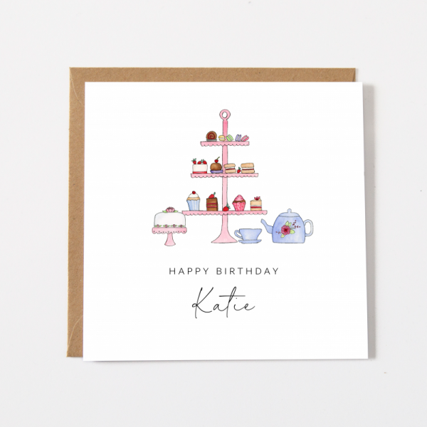 Afternoon Tea Birthday Card