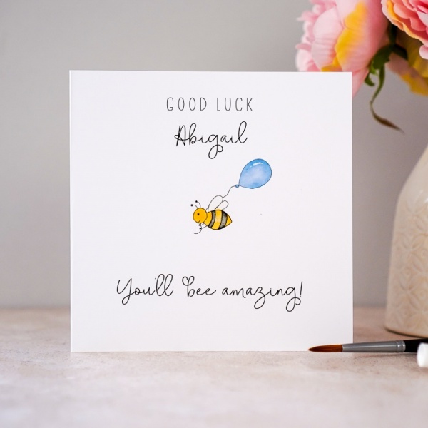 Bee Good Luck card