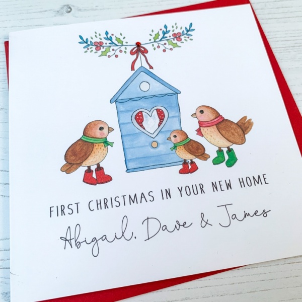 Personalised First Christmas in your New Home Card