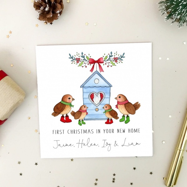 Personalised First Christmas in your New Home Card