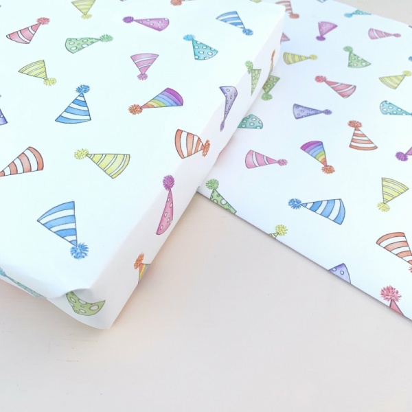 Party Hats Wrapping Paper