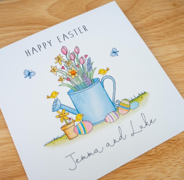 Personalised Easter Card - Flowers