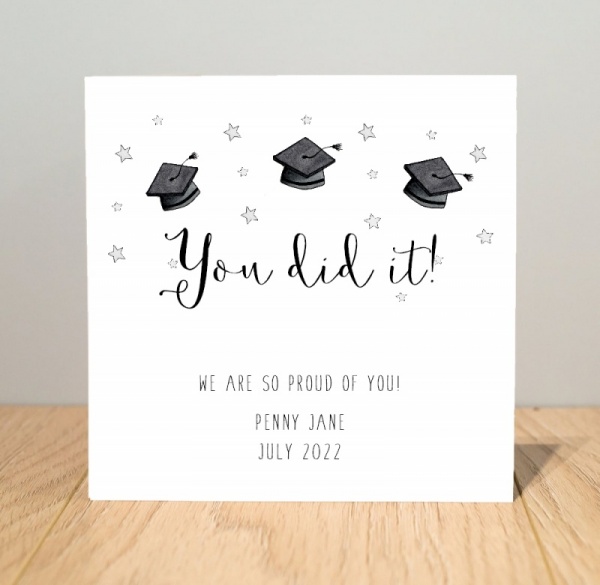 Personalised Graduation Card - You Did It!