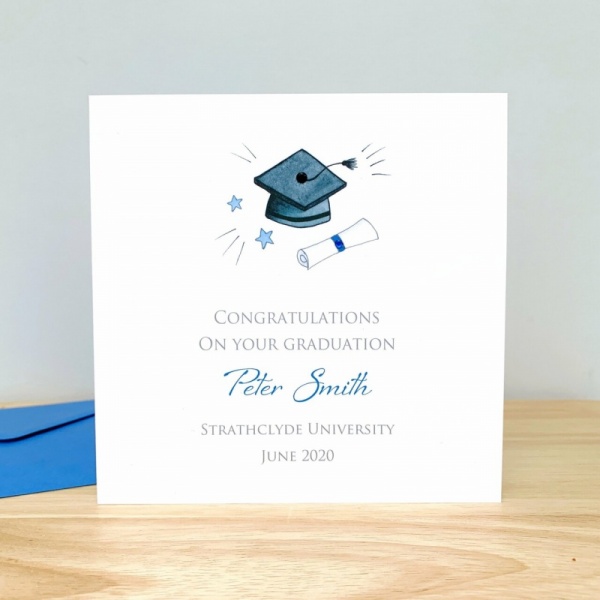 Handmade Personalised Graduation Card