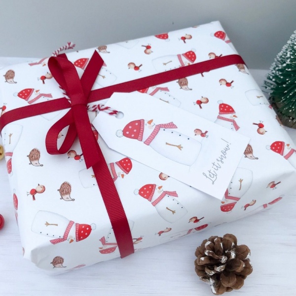 Christmas Snowman Wrapping Paper