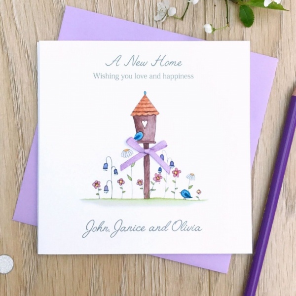 Handmade Personalised New Home Card