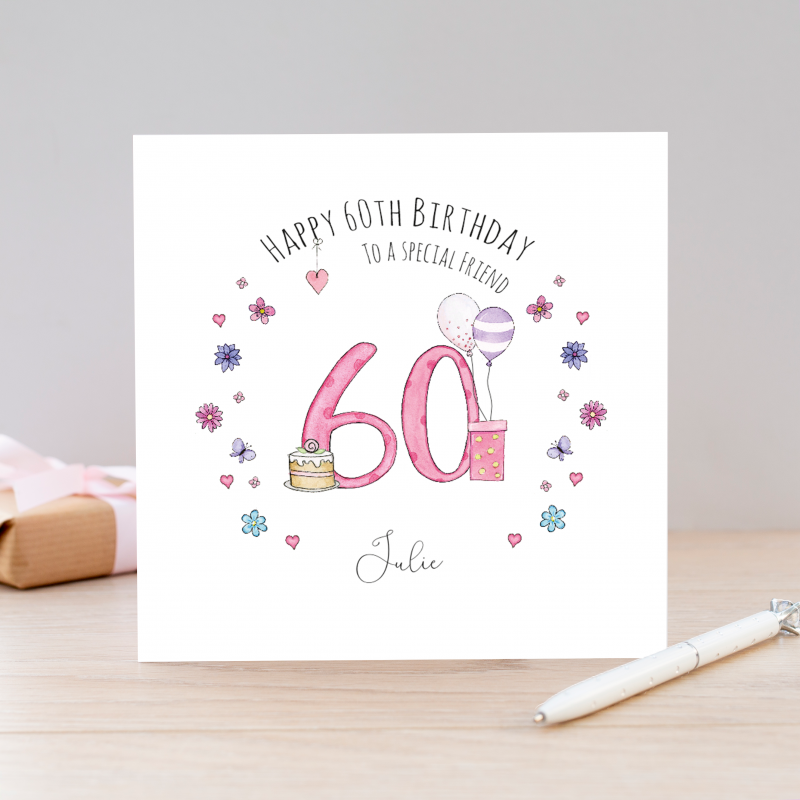 Personalised Birthday Card - Mum, Grandmother, Friend, Sister