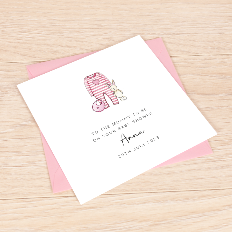 Handmade baby shower best sale cards