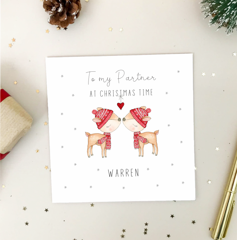 Christmas Card for Husband, Boyfriend, Partner, Mum and Dad