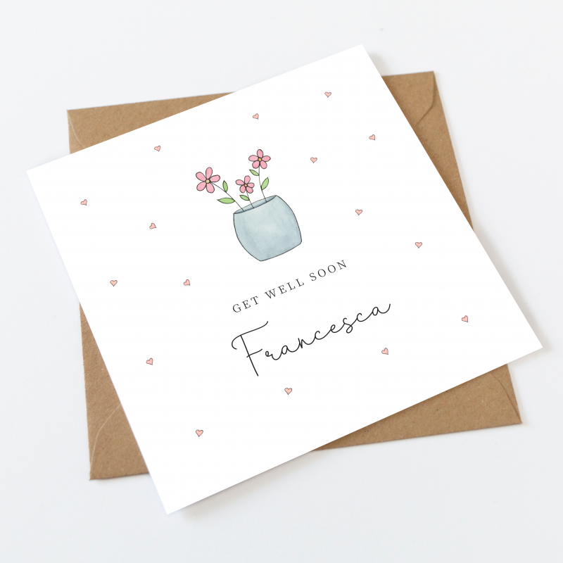 Personalised Get Well Soon Card - Just For Cards Greetings Cards